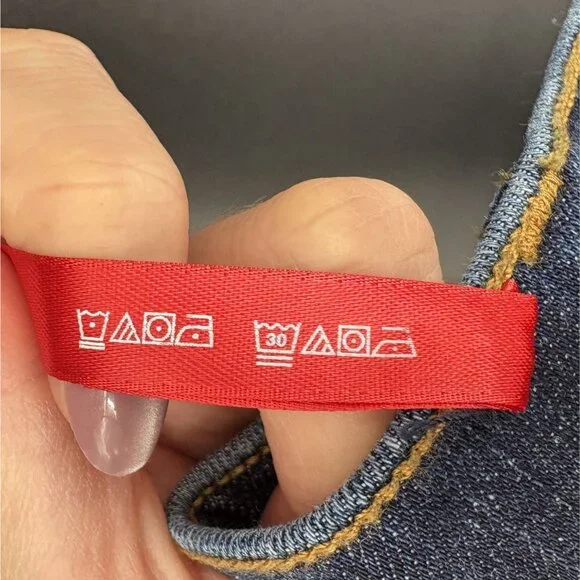 Spanx Women's High-Waisted Skinny Denim Leggings Blue Dark Wash - Picture 5 of 8